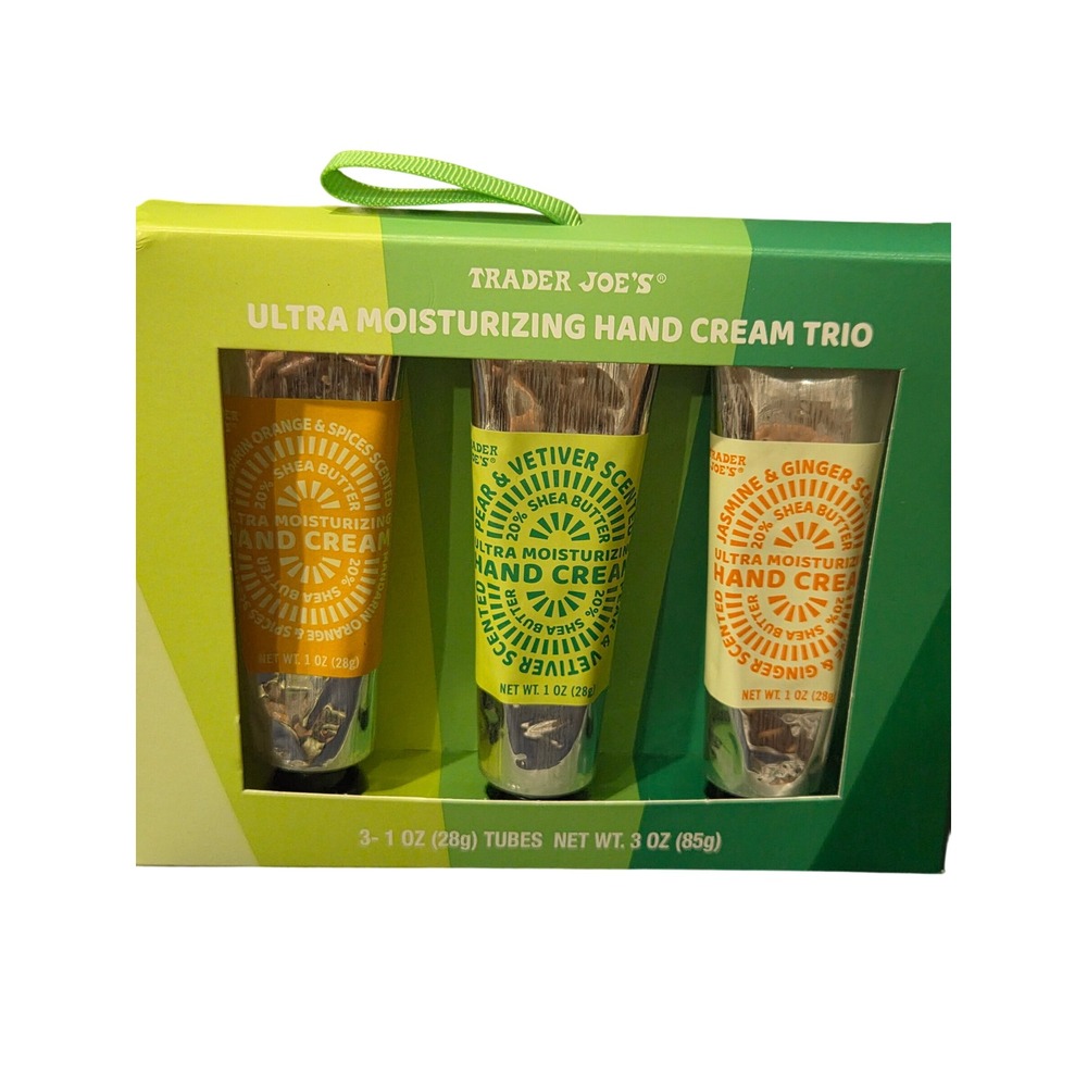 Trader Joe's Ultra Moisturizing Hand Cream Trio 20% Shea Butter 3 Pack Gift Set
